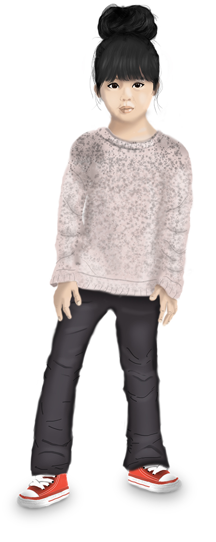 momiji djapan character - casual look - concept art character - drawing - digital painting - japanese character